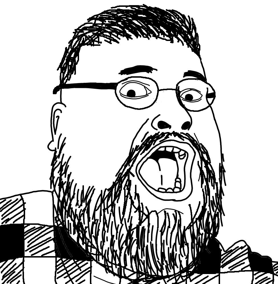 Soybooru Post 18981 Beard Fat Glasses Openmouth Soyjak Variantfatjak 0431